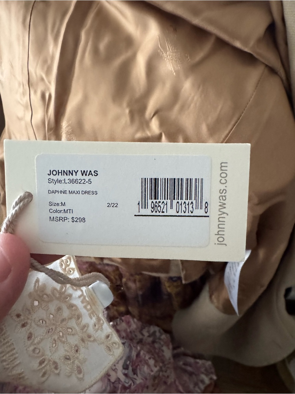 Johnny Was Pink Maxi Dress - Picture 4 of 4